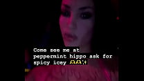 Ask for Spicy Come see me in person Stripping at the Peppermint Hippo 1531 Las Vegas Blvd S Las Vegas NV 89