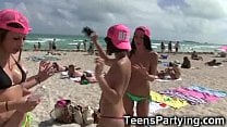 Spring Break Teen Girls Partying