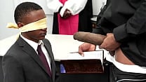 Jesus Christ Baptist boy Dominic Young eats pastor Prince Reign 039 s cock from a holy Bible Everything is supervised by black priests Brock Johnson and Mr Cali
