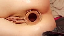 Skinny Slut Pixie Pink ANAL Training Session With Big Glass Buttplug Skinny Slut Pixie Pink ANAL Training Session With Big Glass Buttplug