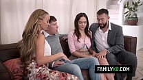 Teen step sibling fucking with their stepmom and stepdad Pristine Edge Rissa May