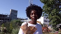 GERMAN SCOUT BLACK EBONY MILF ZAAWAADI REAL PUBLIC PICKUP SEX FOR CASH IN BERLIN