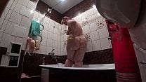 Behind the scenes a hidden camera is spying on a fat porn model with a big ass in the bathroom Behind the scenes a hidden camera is spying on a fat porn model with a big ass in the bathroom