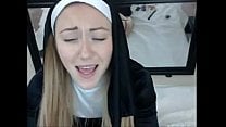 nun halloween cosplay camSlut masturbating at usacamgirl com
