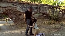 Handcuffed naked slave public d 