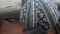 bouncing ass on his cock in clothes