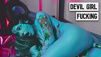 Tattooed Blue Slut With Huge Tits Gets Fucked Hard by Machine Tattooed Blue Slut With Huge Tits Gets Fucked Hard by Machine