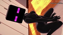 Novia vestida de Enderman quiere divertirse follando hentai Novia vestida de Enderman quiere divertirse follando hentai