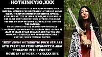 Sexy Viking Hotkinkyjo fuck her ass with fat dildo from mrhankey amp anal prolapse in the forest Sexy Viking Hotkinkyjo fuck her ass with fat dildo from mrhankey amp anal prolapse in the forest
