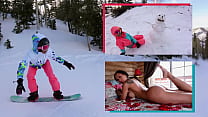BANGBROS   Does Amia Miley Wanna Build A Snowmannnnn  Yes  And She Wants To Bounce Her Big Ass On Cock  Too 