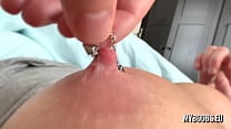 Hard Playing with Pierced Nipples with MILF Big Tits Hard Playing with Pierced Nipples with MILF Big Tits