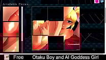 Otaku Boy and AI Goddess Girl