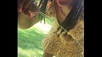 Outside hiding under porch peeing licking my fingers then sucking my masters cock Outside hiding under porch peeing licking my fingers then sucking my masters cock