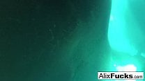 Underwater hidden camera lesbian fun with Alix  amp  Jenna