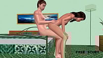Animated cartoon porn video of a beautiful girl having sex with a man in three different position Animated cartoon porn video of a beautiful girl having sex with a man in three different position