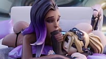 Sombra and Widowmaker Sharing one Guy Overwatch