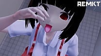  MMD Giantess  Encounter with Hanako san