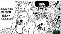 Mr Satan fudendo Android 18 por dinheiro DBZ parody