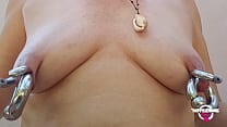 nippleringlover kinky mother pumping pierced tits inserting big double rings in extreme pierced nipples outdoors nippleringlover kinky mother pumping pierced tits inserting big double rings in extreme pierced nipples outdoors