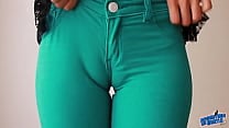 Sweet Cameltoe In Tight Green Denim Jeans Ass Perfection Sweet Cameltoe In Tight Green Denim Jeans Ass Perfection