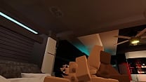 Having some fun using a cum dump on a Roblox Condo