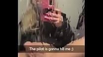 Slut squirts on airplane Slut squirts on airplane