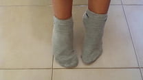 perfect small feet in socks