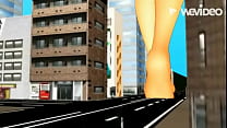 giantess fox lady walking