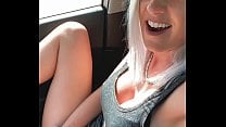 OMG I secretly fingered my pussy in a public parking lot