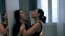 OKKULON Two Ravenous Sluts Kiss with Spit