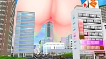 Riding the SkyTree  Giantess Size Fetish   MMD 