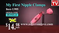 Best Vibrating Nipple Clamps ndash My First Pink Wireless Nipple Clamps Colored with