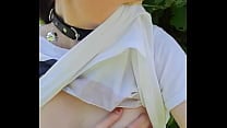 EXHIBITIONISTIC TEEN GETS CAUGHT BY MAN WHO STARES AT HER WHILE SHE MASTURBATES AND FLASHES HER TITS  EXHIBITIONISTIC TEEN GETS CAUGHT BY MAN WHO STARES AT HER WHILE SHE MASTURBATES AND FLASHES HER TITS