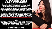 Hotkinkyjo fucking her anal gaping hole with Boss Hogg  amp  prolapse