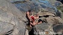 Naturistas flagrados na praia em uma orgia ao ar livre Myllena Rios Leo Ogro Thai Kalifa Rafael capoeira