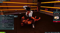 3dxchat LoliVix 62 Dumb brunette fucking in front of her sister inside a boxing ring