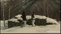 Gilda Roberts and Zafira Screw One Another in the Snow