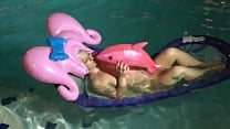 Inflatable Pink Wig amp Pool Tasia