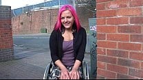 Wheelchair bound Leah Caprice in uk flashing and outdoor nudity Wheelchair bound Leah Caprice in uk flashing and outdoor nudity