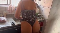 Minha vizinha pelada na cozinha de casa del iacute cia demais