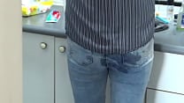 I found my stepson jerking off and I let him cum on my ass with my jeans on I found my stepson jerking off and I let him cum on my ass with my jeans on