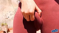 Sweet Cameltoe Teen in Tight Lycras Amazing Ass in Leggins
