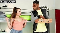 LETSDOEIT    Ginebra Bellucci  amp  Darrell Deeps  Spanish Teen Gets BBC From Delivery Guy