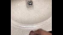 Cumming in sink