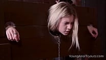 Young Anal Tryouts Sweet blonde goes down into the dungeon Young Anal Tryouts Sweet blonde goes down into the dungeon