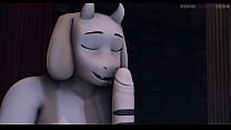 Toriel le chupa la pija a Asriel