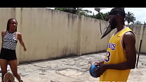 she fuck my big dick while playing basketball