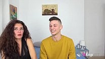 Zazel teaches a young and nervous guy a lesson on hard sex with a GILF Zazel teaches a young and nervous guy a lesson on hard sex with a GILF