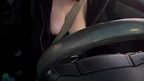 Italian Big Tits Milf Artemisia Love Driving around and flashing her big juicy boobs