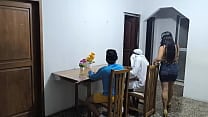 A Latino and his Arab friend are on a business visit to Colombia The extravagant Latino fucks the waitress who serves them A Latino and his Arab friend are on a business visit to Colombia The extravagant Latino fucks the waitress who serves them